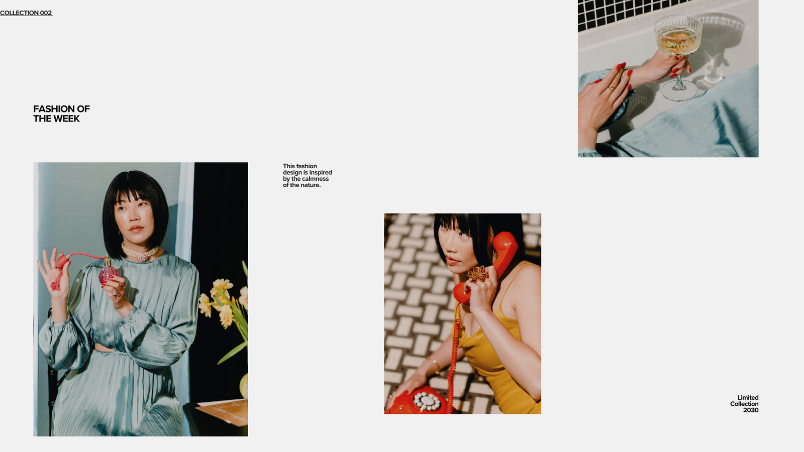 White and Black Simple Modern Minimalist Fashion Lookbook Photo Collage Presentation (2)