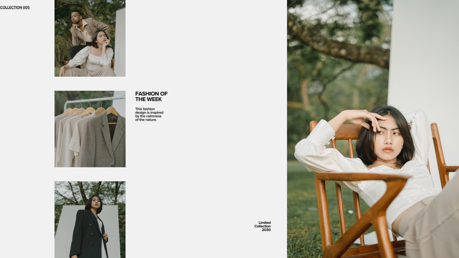 White and Black Simple Modern Minimalist Fashion Lookbook Photo Collage Presentation (3)