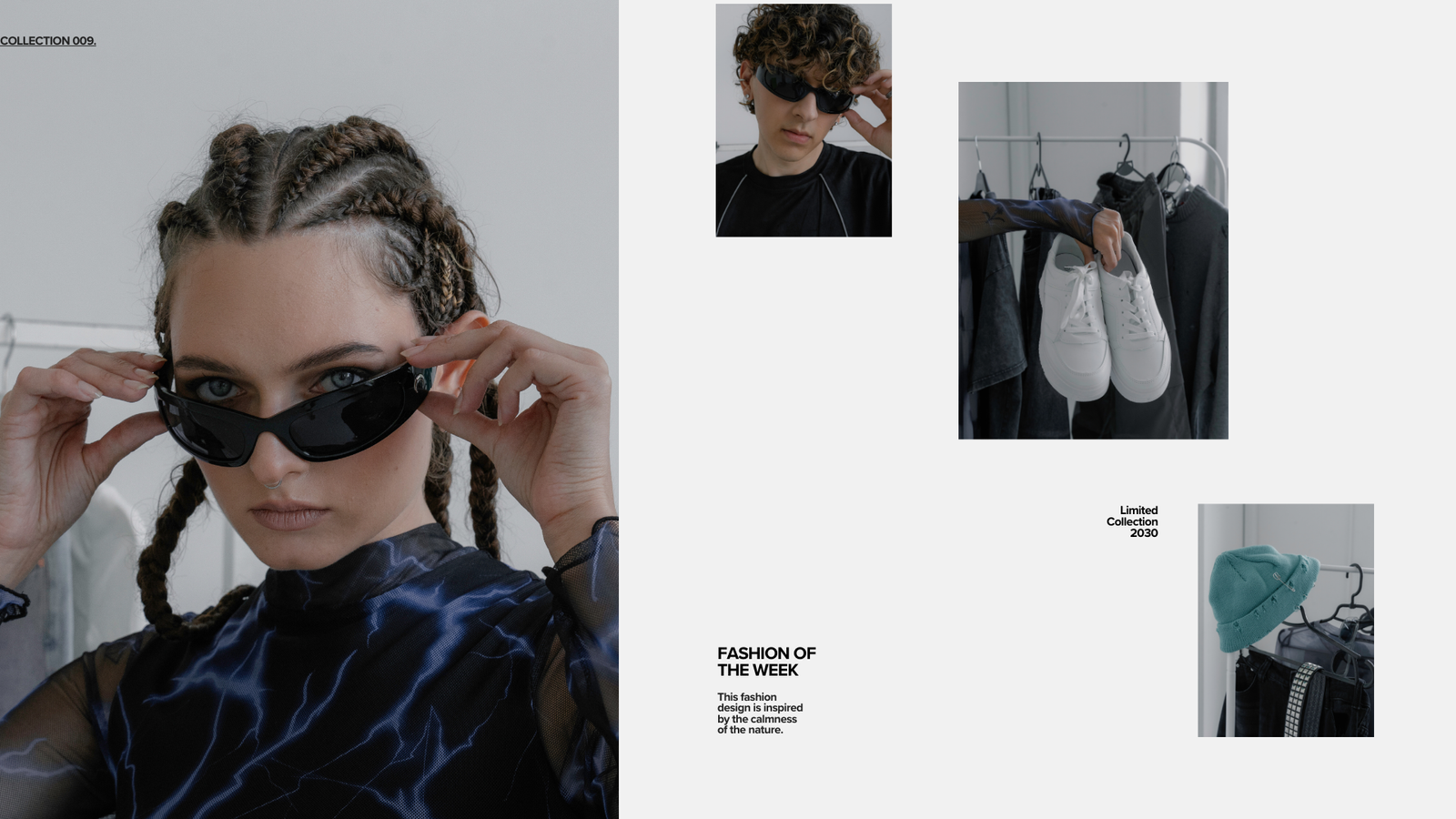 White and Black Simple Modern Minimalist Fashion Lookbook Photo Collage Presentation (5)