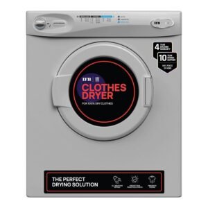 FB 5.5 Kg Dryer Only, Fully Automatic Front Load, Refresh Cycle, Knob Control, Wall Mountable (Turbo Dry EX, Anti-Crease, Germ-Free Drying, Silver)
